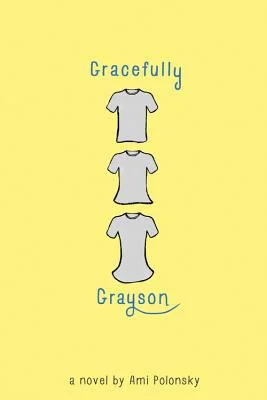 Book cover with title and three gray shirts on a yellow background