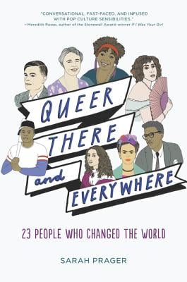 Book cover with illustrations of historic queer figures